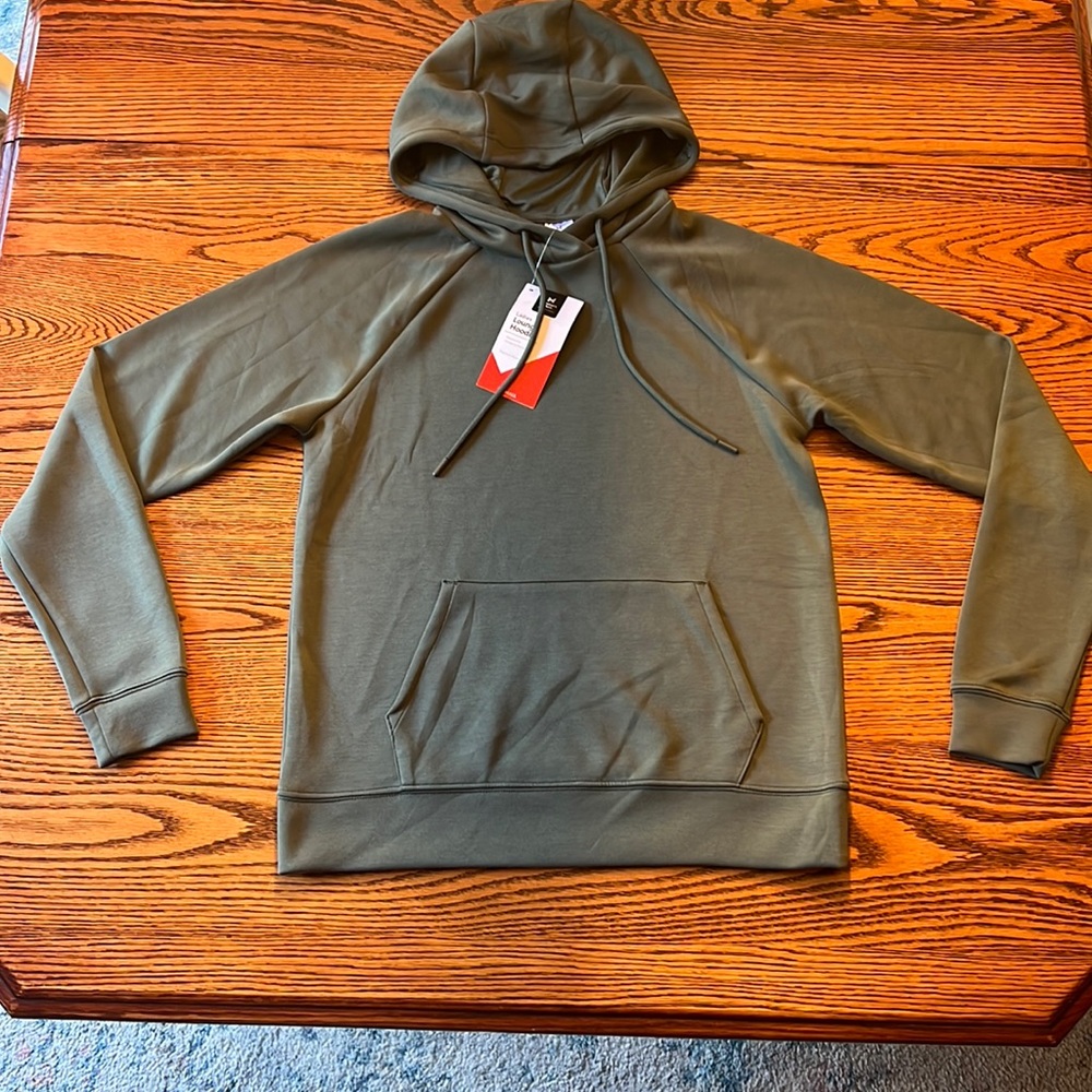NWT Women’s Members Mark a lounge Hoodie- XS- Green